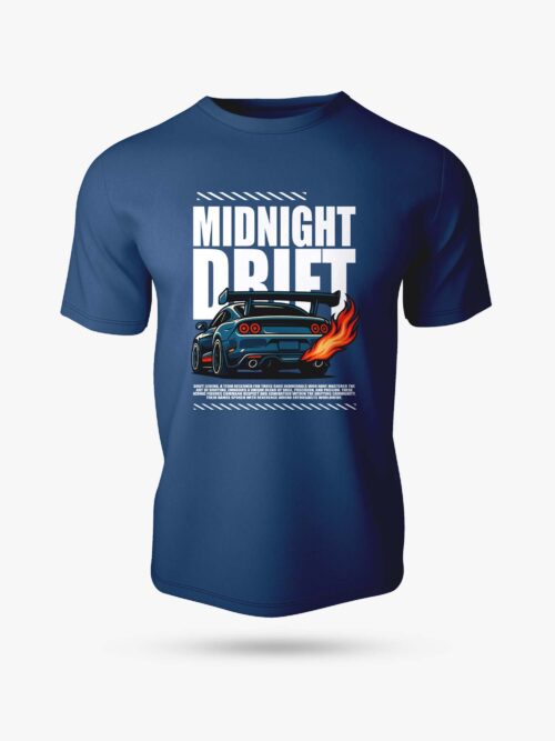 Midnight Drift Graphic Printed T-Shirt