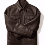 The Nomad — Brown Minimalist, Premium Vegan Leather Jacket
